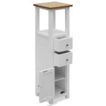 Vidaxl commode haute 26 x 26 x 94 cm bois de chne massif
