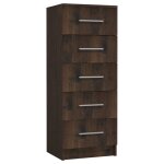 Vidaxl commode haute chêne fumé 41x35x106 cm aggloméré Vidaxl commode haute chêne fumé 41x35x106 cm aggloméré