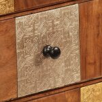 Vidaxl commode  tiroirs 60 x 30 x 75 cm bois d'acacia massif
