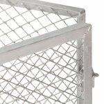 Vidaxl composteur de jardin 100x100x77 cm fer galvanis