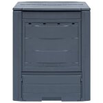 Vidaxl composteurs de jardin 3 pcs gris 60x60x73 cm 780 l