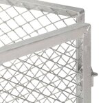 Vidaxl composteur de jardin 85x85x70 cm fer galvanis