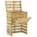 Vidaxl composteur de jardin  lattes 4 pcs 80x50x100 cm pin imprgn