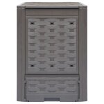 Vidaxl composteur de jardin marron 60x60x83 cm 300 l