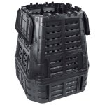 Vidaxl composteur de jardin noir 93, 3x93, 3x113 cm 740 l