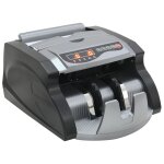 Vidaxl compteuse de billets noir et gris