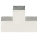 Vidaxl connecteur de poteau forme en t mtal galvanis 101x101 mm