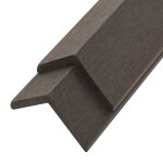 Vidaxl cornière de terrasse 5 pcs wpc 170 cm marron foncé Vidaxl cornière de terrasse 5 pcs wpc 170 cm marron foncé