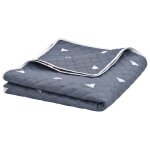 Vidaxl courtepointe bleu foncé 220x240 cm tissu matelassé à ultrasons Vidaxl courtepointe bleu foncé 220x240 cm tissu matelassé à ultrasons