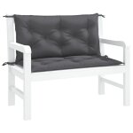 Vidaxl coussin de balancelle anthracite 100 cm tissu