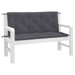 Vidaxl coussin de balancelle anthracite 120 cm tissu