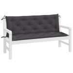 Vidaxl coussin de balancelle anthracite 150 cm tissu
