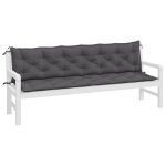 Vidaxl coussin de balancelle anthracite 200 cm tissu