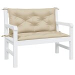 Vidaxl coussin pour balancelle beige 100 cm tissu