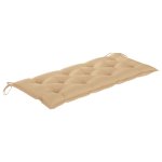 Vidaxl coussin pour balancelle beige 120 cm tissu