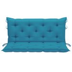 Vidaxl coussin de balancelle bleu clair 120 cm tissu
