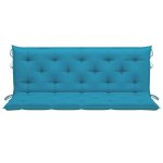 Vidaxl coussin de balancelle bleu clair 150 cm tissu