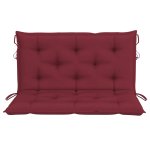 Vidaxl coussin de balancelle bordeaux 100 cm tissu