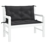Vidaxl coussin pour balancelle noir 100 cm tissu
