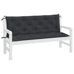 Vidaxl coussin pour balancelle noir 150 cm tissu