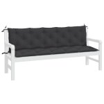 Vidaxl coussin pour balancelle noir 180 cm tissu