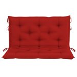 Vidaxl coussin de balancelle rouge 100 cm tissu