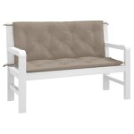 Vidaxl coussin de balancelle taupe 120 cm tissu