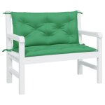 Vidaxl coussin de balancelle vert 100 cm tissu