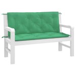 Vidaxl coussin de balancelle vert 120 cm tissu