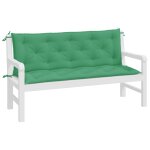 Vidaxl coussin de balancelle vert 150 cm tissu