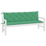 Vidaxl coussin de balancelle vert 180 cm tissu