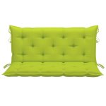 Vidaxl coussin de balancelle vert vif 120 cm tissu