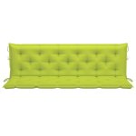 Vidaxl coussin de balancelle vert vif 180 cm tissu