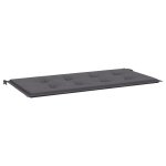 Vidaxl coussin de banc de jardin anthracite 120 x 50 x 3 cm