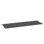 Vidaxl coussin de banc de jardin anthracite 150 x 50 x 3 cm