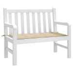 Vidaxl coussin de banc de jardin beige 100 x 50 x 3 cm