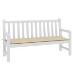 Vidaxl coussin de banc de jardin beige 150 x 50 x 3 cm