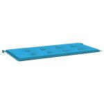 Vidaxl coussin de banc de jardin bleu 120 x 50 x 3 cm