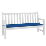 Vidaxl coussin de banc de jardin bleu royal 150x50x3 cm tissu