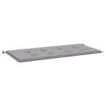 Vidaxl coussin du banc de jardin gris 100 x 50 x 3 cm
