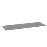 Vidaxl coussin de banc de jardin gris 150 x 50 x 3 cm