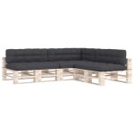 Vidaxl coussins de canap� palette 7 pcs anthracite