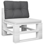 Vidaxl coussin de canap� palette anthracite 50x40x10 cm