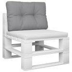 Vidaxl coussin de canap� palette gris 60x40x10 cm