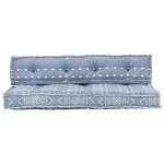 Vidaxl coussin de canapé palette indigo tissu patchwork Vidaxl coussin de canapé palette indigo tissu patchwork