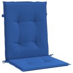 Vidaxl coussins de chaise de jardin 2 pcs bleu royal 100x50x3 cm