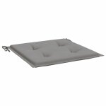 Vidaxl coussins de chaise de jardin 2 pcs gris 50x50x3 cm