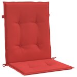 Vidaxl coussins de chaise de jardin 2 pcs rouge 100 x 50 x 3 cm