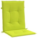 Vidaxl coussins de chaise de jardin 2 pcs vert vif 100x50x3 cm