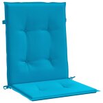 Vidaxl coussins de chaise de jardin 4 pcs bleu 100 x 50 x 3 cm